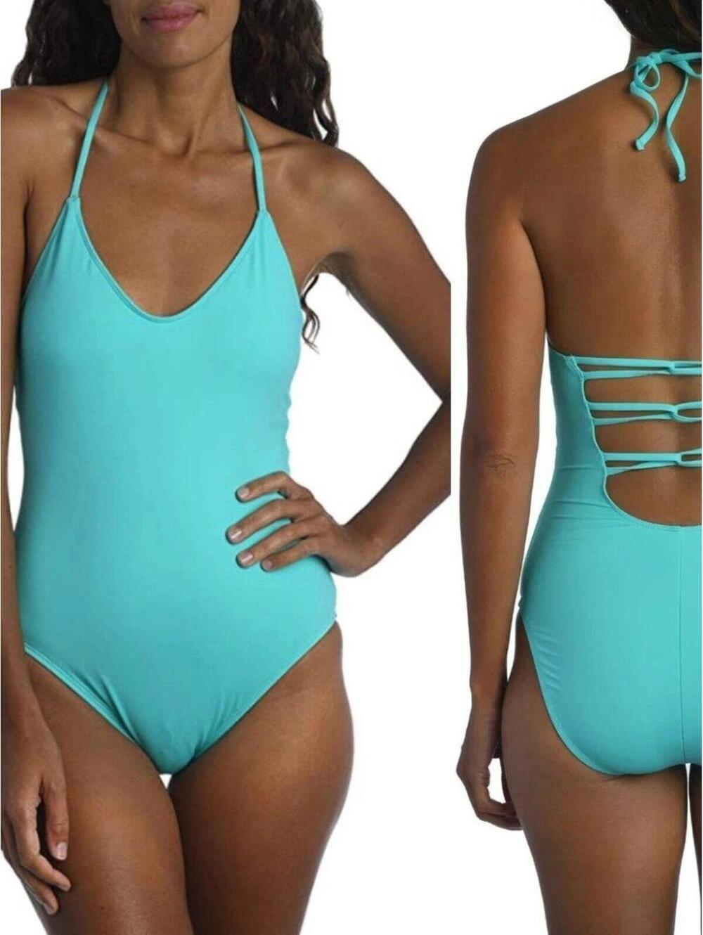 La Blanca Island Goddess Underwire Scoop Front One Piece Swimsuit 14 NWT